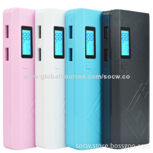 12,000mAh Fashionable and Portable Power Banks for iPad with LCD Screen, LED Flashlight